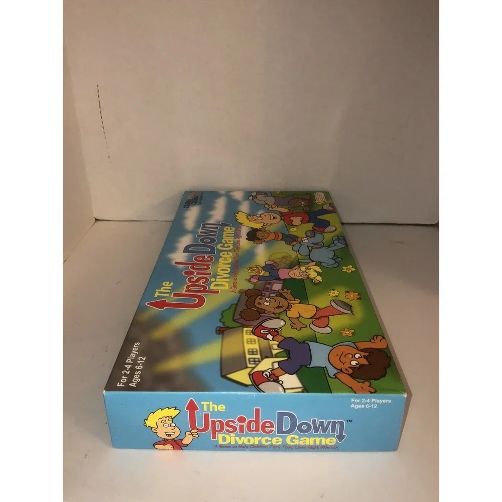 The Upside Down Divorce Game 100% Complete Child Therapy Childs Play Boardgame